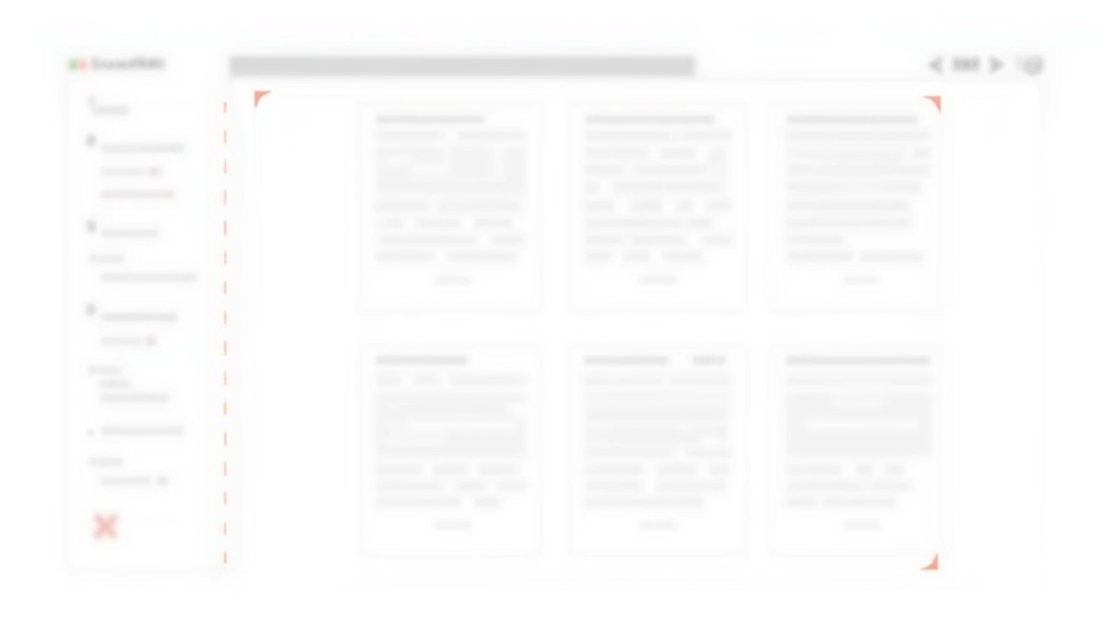 Diagramma che mostra una griglia CSS con componenti annidati disallineati senza subgrid, linee verticali che non coincidono