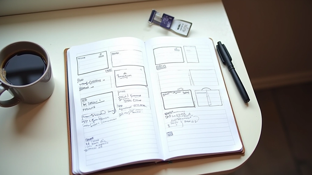 Diagramma di layout con grid-template-areas evidenziato, header, sidebar e main content chiaramente delineati